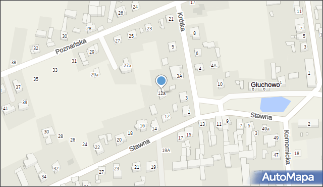 Głuchowo, Stawna, 12a, mapa Głuchowo