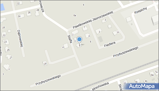 Gniezno, Staffa Leopolda, 5, mapa Gniezna