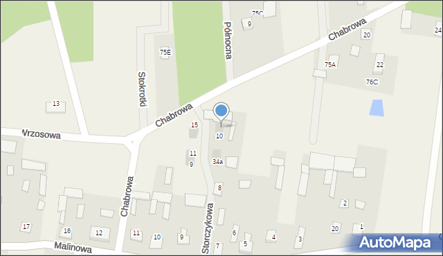 Gniła, Storczykowa, 12, mapa Gniła