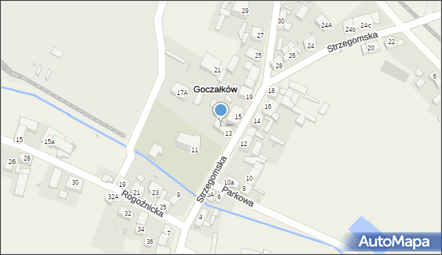 Goczałków, Strzegomska, 13a, mapa Goczałków