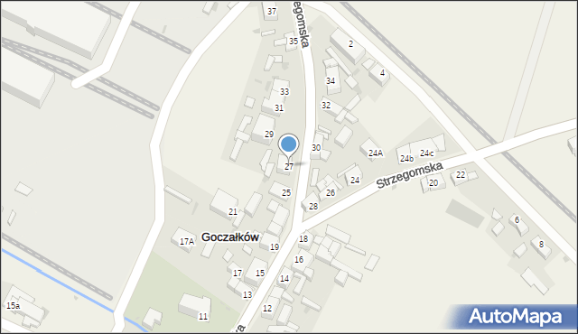 Goczałków, Strzegomska, 27, mapa Goczałków