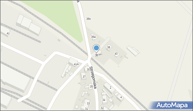 Goczałków, Strzegomska, 36, mapa Goczałków