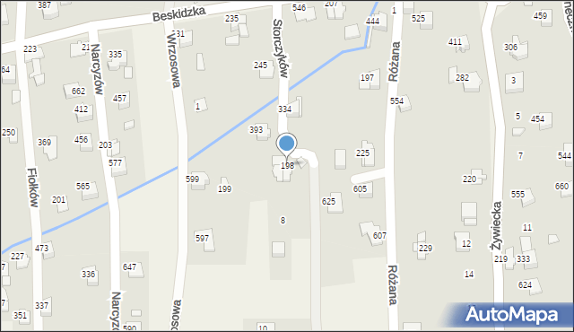 Godziszka, Storczyków, 198, mapa Godziszka