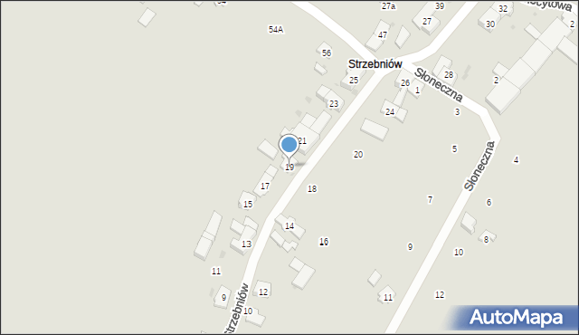 Gogolin, Strzebniów, 19, mapa Gogolin