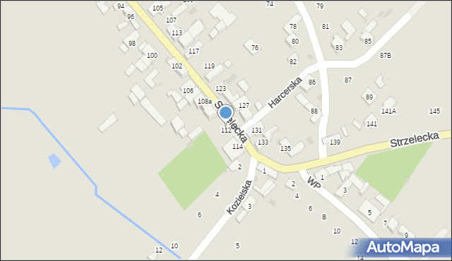Gogolin, Strzelecka, 112, mapa Gogolin