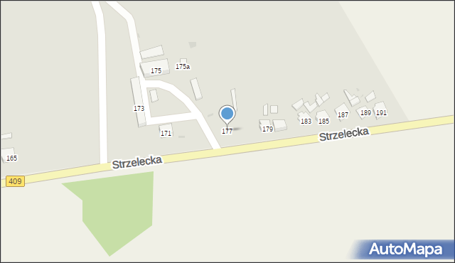 Gogolin, Strzelecka, 177, mapa Gogolin