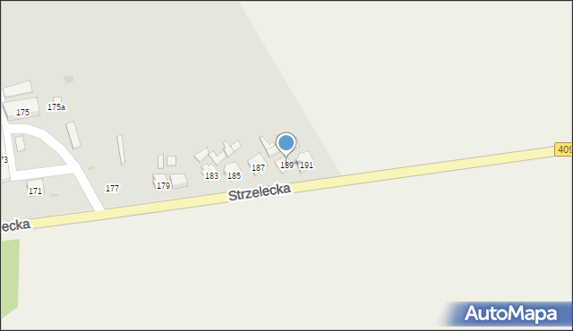 Gogolin, Strzelecka, 189, mapa Gogolin