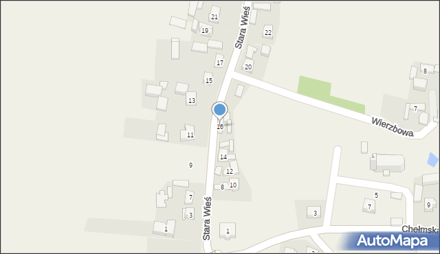 Gołaczewy, Stara Wieś, 16, mapa Gołaczewy