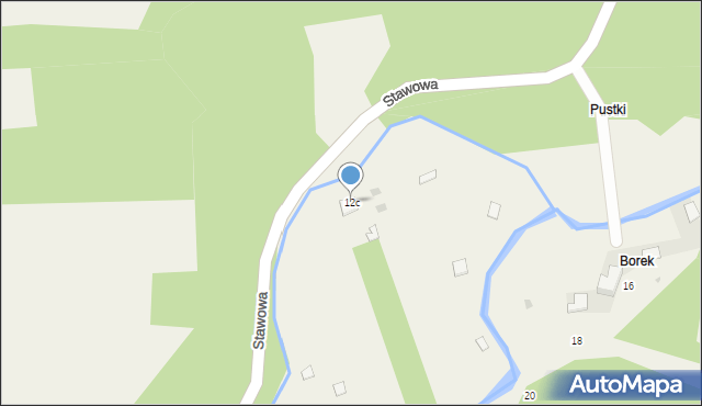 Golczowice, Stawowa, 12c, mapa Golczowice