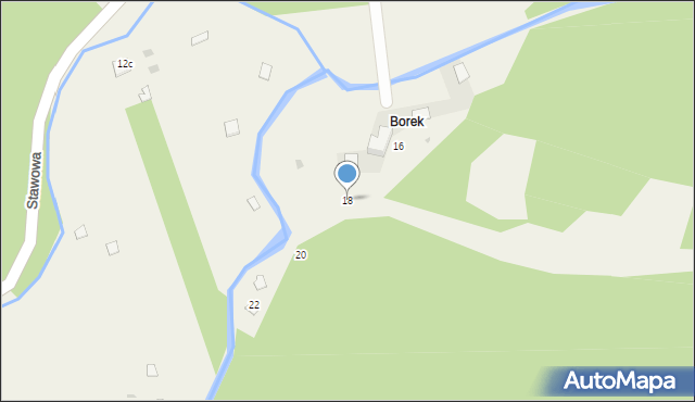 Golczowice, Stawowa, 18, mapa Golczowice