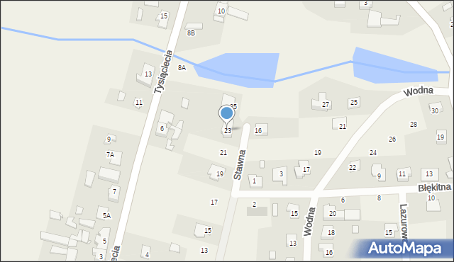 Golęczewo, Stawna, 23, mapa Golęczewo