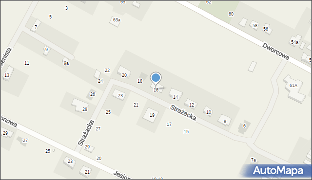 Golęczewo, Strażacka, 16, mapa Golęczewo