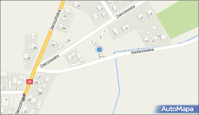 Golina, Stefanowska, 2, mapa Golina