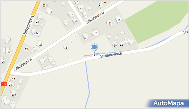 Golina, Stefanowska, 6, mapa Golina