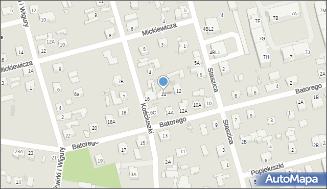 Góra Kalwaria, Stefana Batorego, 14, mapa Góra Kalwaria
