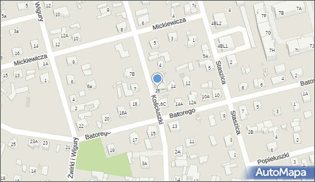 Góra Kalwaria, Stefana Batorego, 16, mapa Góra Kalwaria