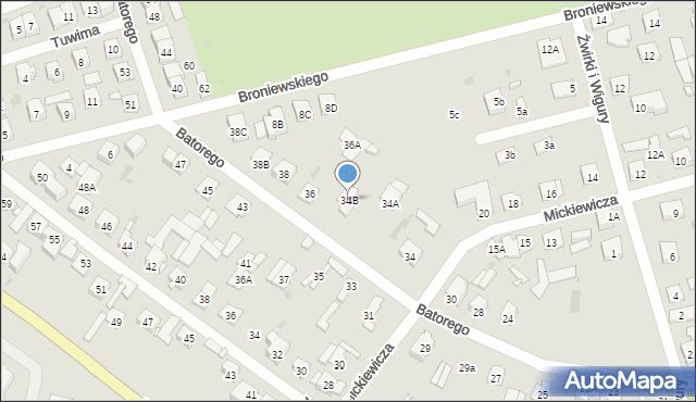 Góra Kalwaria, Stefana Batorego, 34B, mapa Góra Kalwaria
