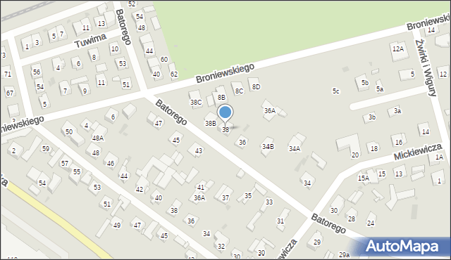 Góra Kalwaria, Stefana Batorego, 38, mapa Góra Kalwaria