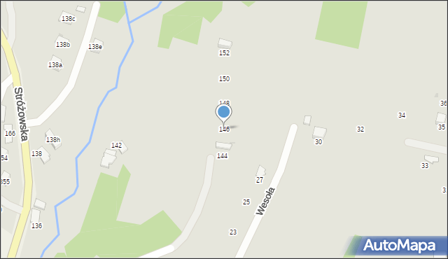 Gorlice, Stróżowska, 146, mapa Gorlic