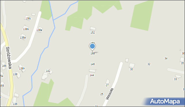 Gorlice, Stróżowska, 148, mapa Gorlic