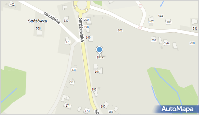 Gorlice, Stróżowska, 194a, mapa Gorlic