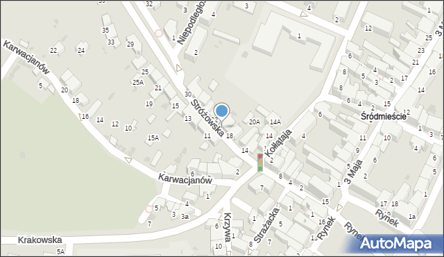 Gorlice, Stróżowska, 20, mapa Gorlic