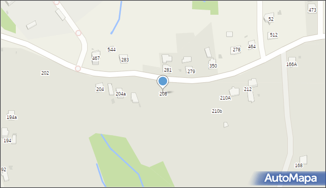 Gorlice, Stróżowska, 208, mapa Gorlic