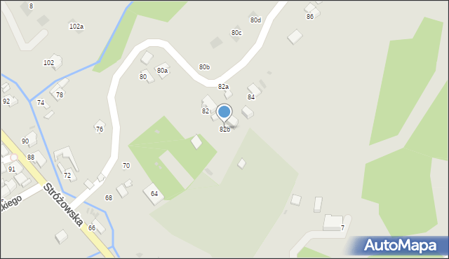 Gorlice, Stróżowska, 82b, mapa Gorlic