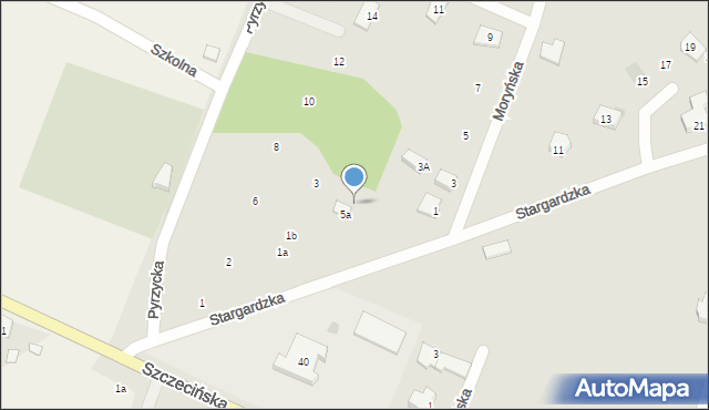 Gorzów Wielkopolski, Stargardzka, 5b, mapa Gorzów Wielkopolski