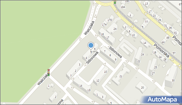 Gorzów Wielkopolski, Stilonowa, 5, mapa Gorzów Wielkopolski