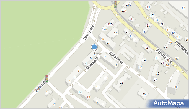 Gorzów Wielkopolski, Stilonowa, 6, mapa Gorzów Wielkopolski