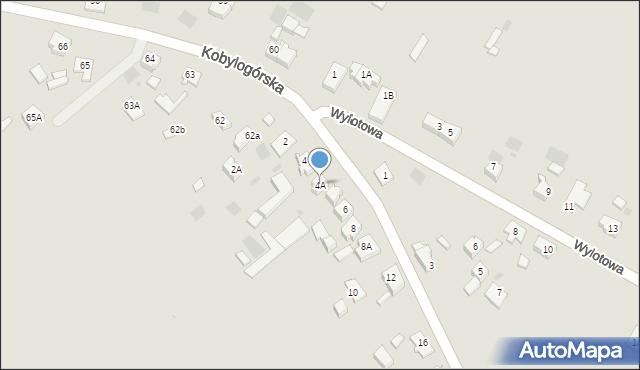 Gorzów Wielkopolski, Strażacka, 4A, mapa Gorzów Wielkopolski