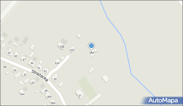 Gorzów Wielkopolski, Strażacka, 95d, mapa Gorzów Wielkopolski