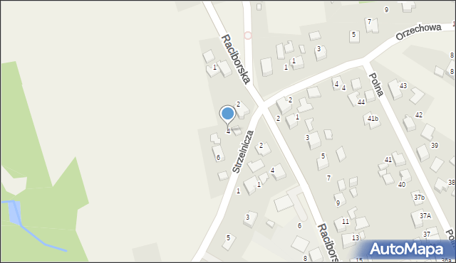 Gorzyce, Strzelnicza, 4, mapa Gorzyce