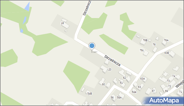 Gorzyczki, Strzelnicza, 20a, mapa Gorzyczki