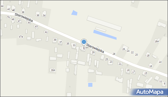 Gózd, Starowiejska, 31, mapa Gózd