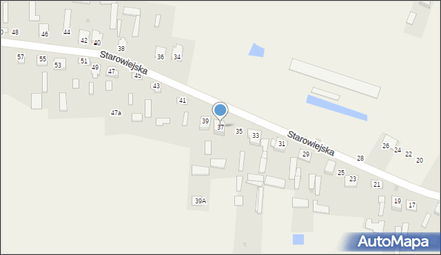 Gózd, Starowiejska, 37, mapa Gózd