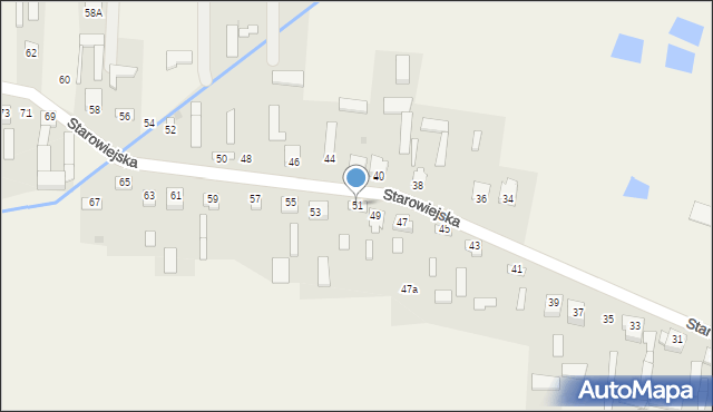 Gózd, Starowiejska, 51, mapa Gózd
