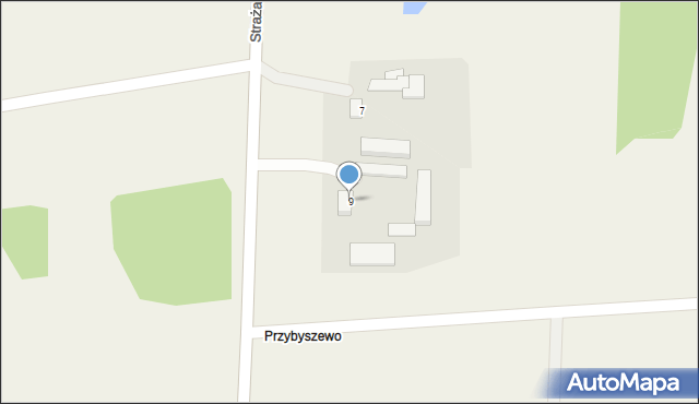 Gozdowo, Strażacka, 9, mapa Gozdowo