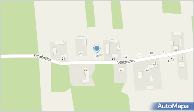Grabce-Towarzystwo, Strażacka, 18, mapa Grabce-Towarzystwo