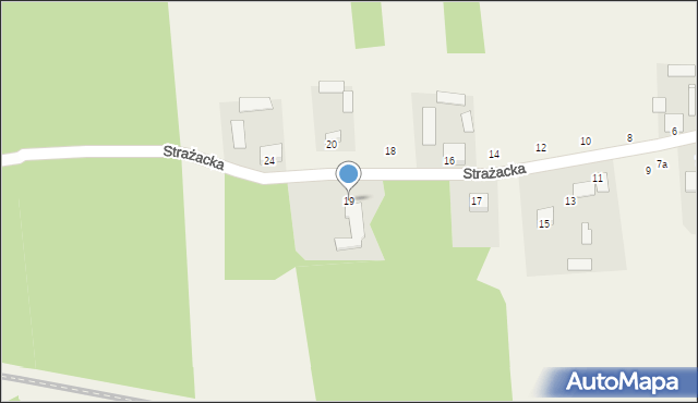 Grabce-Towarzystwo, Strażacka, 19, mapa Grabce-Towarzystwo