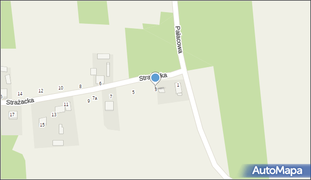 Grabce-Towarzystwo, Strażacka, 3, mapa Grabce-Towarzystwo