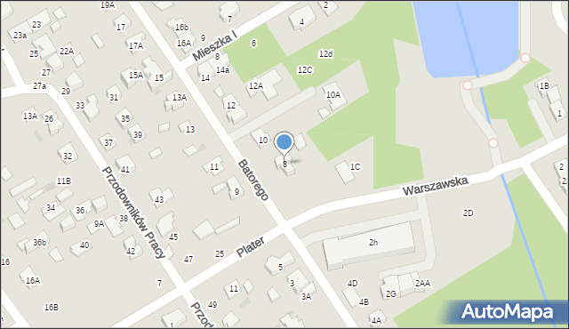 Grodzisk Mazowiecki, Stefana Batorego, 8, mapa Grodzisk Mazowiecki