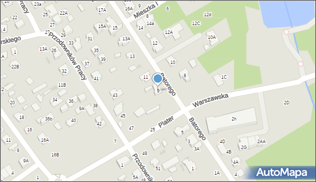 Grodzisk Mazowiecki, Stefana Batorego, 9, mapa Grodzisk Mazowiecki