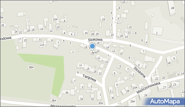 Grójec, Stodolna, 15, mapa Grójec