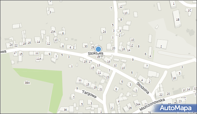 Grójec, Stodolna, 16, mapa Grójec