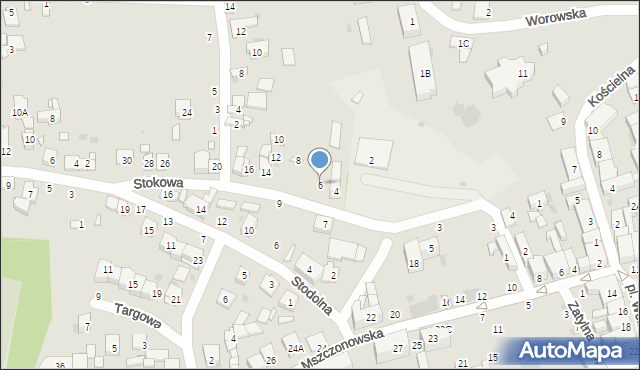 Grójec, Stokowa, 6, mapa Grójec
