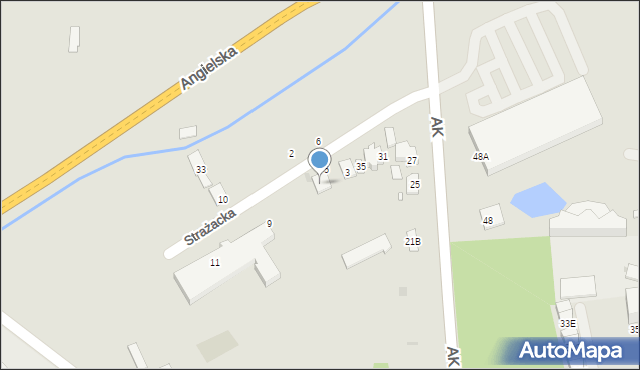 Grójec, Strażacka, 7, mapa Grójec