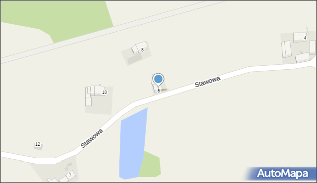 Gromadka, Stawowa, 6, mapa Gromadka
