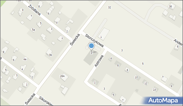 Gruczno, Storczykowa, 2, mapa Gruczno